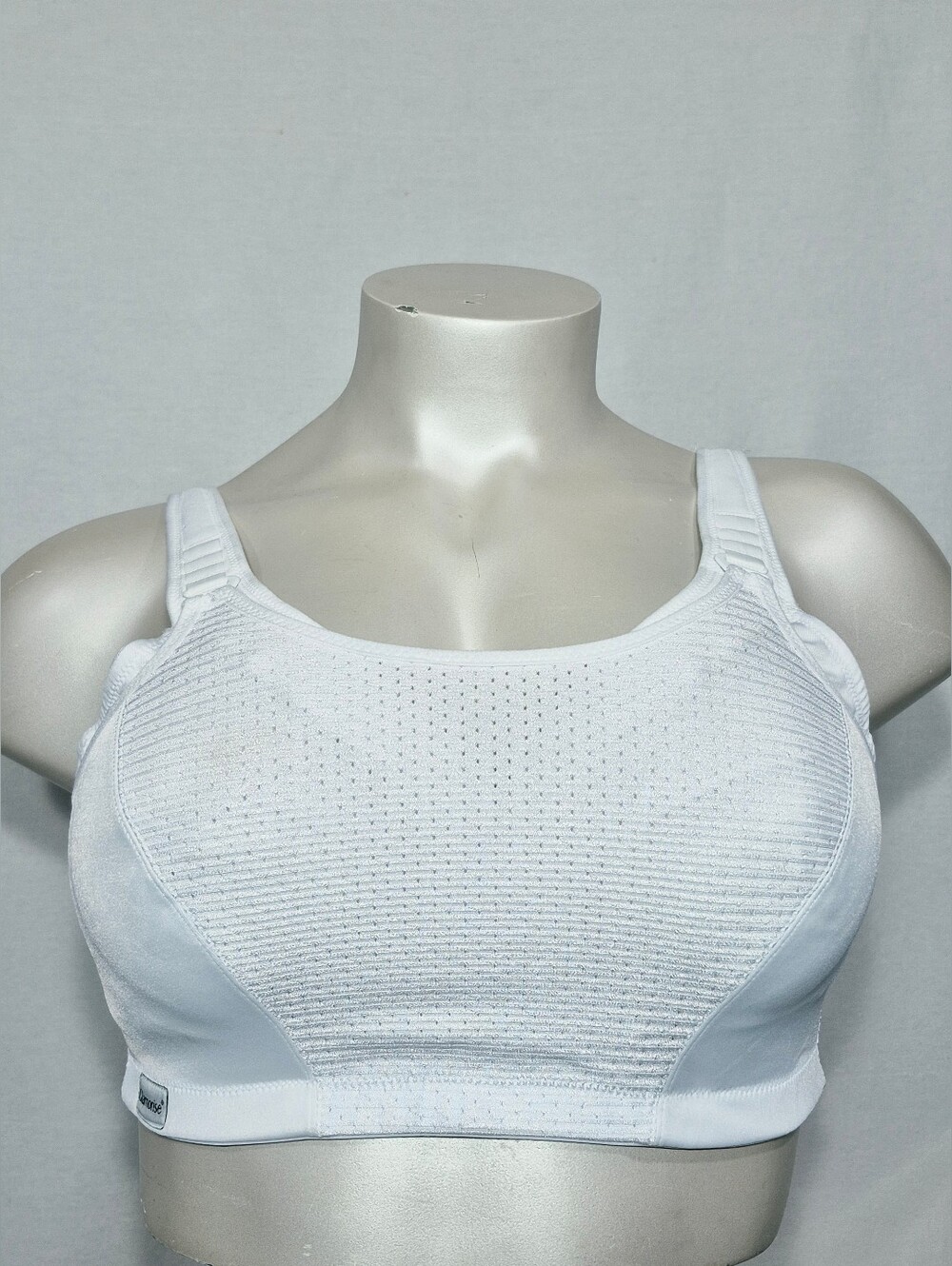 42D Glamorise 1166 Custom Control Wire Free Sports Bra White